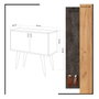 Hanah Home Consola Dencia en Roble y Gris Oscuro